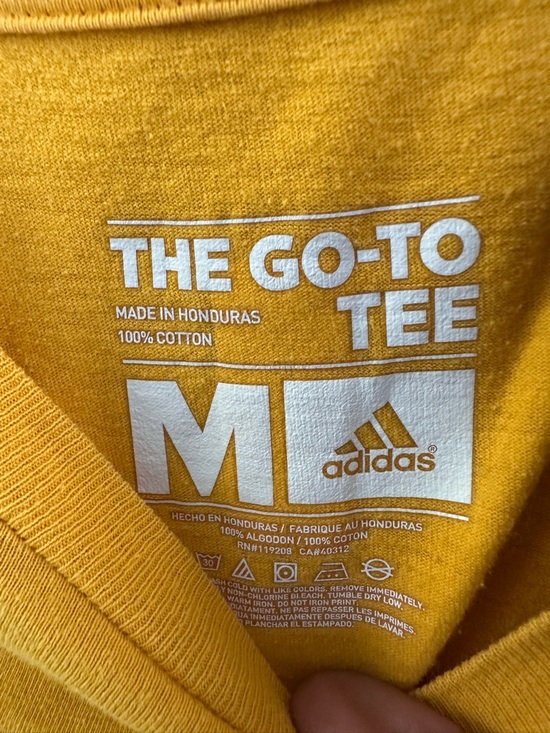 Adidas Golden State Warriors Curry 30 The City T Shirt Mens Medium Yellow NBA - Picture 4 of 9